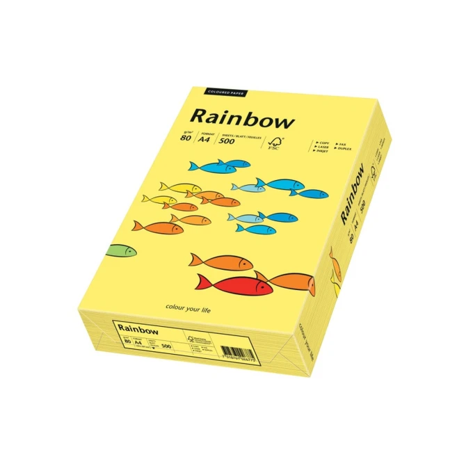 Rainbow Papier Rainbow A3 120gr m.yellow/5x250v (5 pakken x 250 vellen)