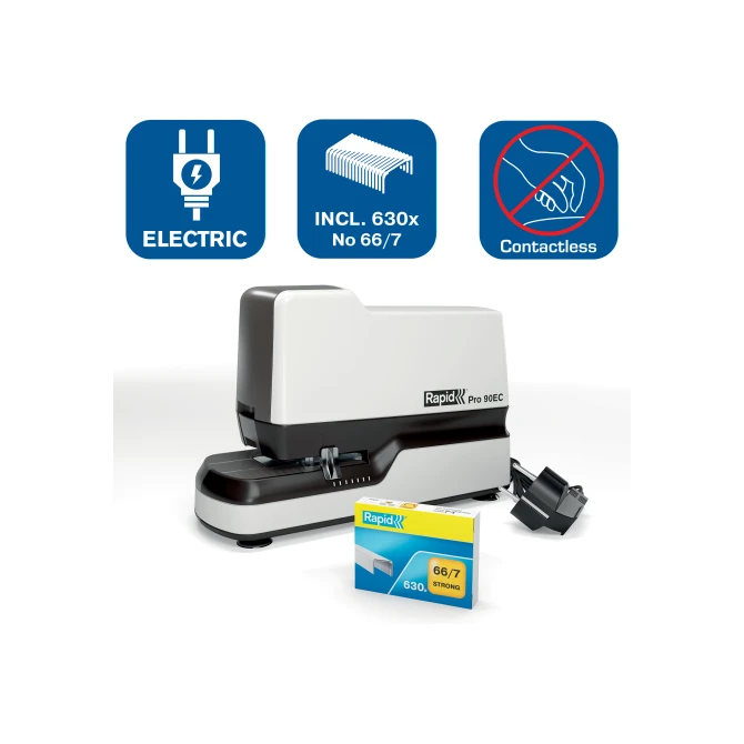 RAPID Classic 90EC Elektrische Nietmachine 30 vel Wit RAPID Classic 90EC Elektrische Nietmachine 30 vel Wit