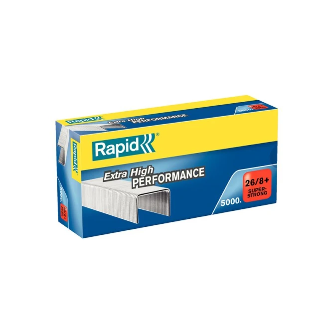 RAPID Nietjes 26/8+ Verzinkt Gegalvaniseerd Staal (doos 5000 stuks) RAPID Nietjes 26/8+ Verzinkt Gegalvaniseerd Staal (doos 5000 stuks)