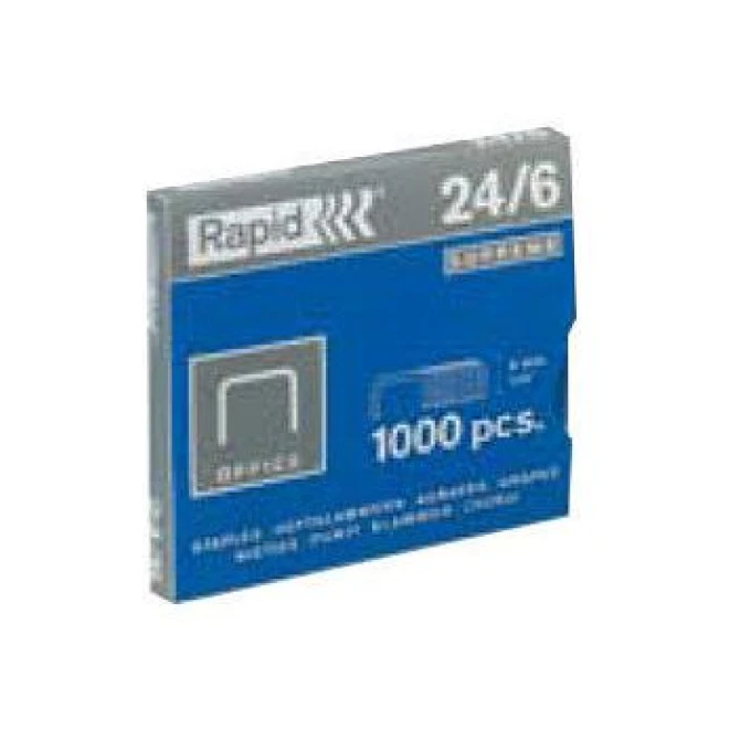 RAPID Standaard Nietjes 24/6 Roestvrij staal (pak 1000 stuks) RAPID Standaard Nietjes 24/6 Roestvrij staal (pak 1000 stuks)