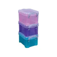 Opbergbox RUB 014L transp assorti/pk3 Opbergbox RUB 014L transp assorti/pk3