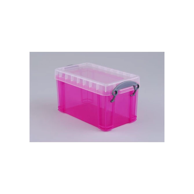 Opbergbox RUB 21L transparant roze Opbergbox RUB 21L transparant roze