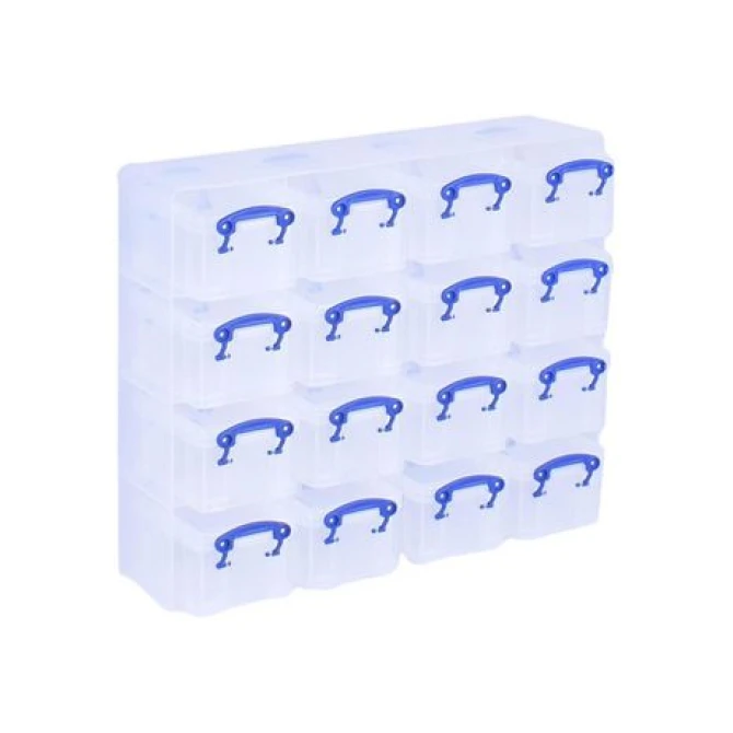 Opbergbox RUBkast 014L transparant/pk16