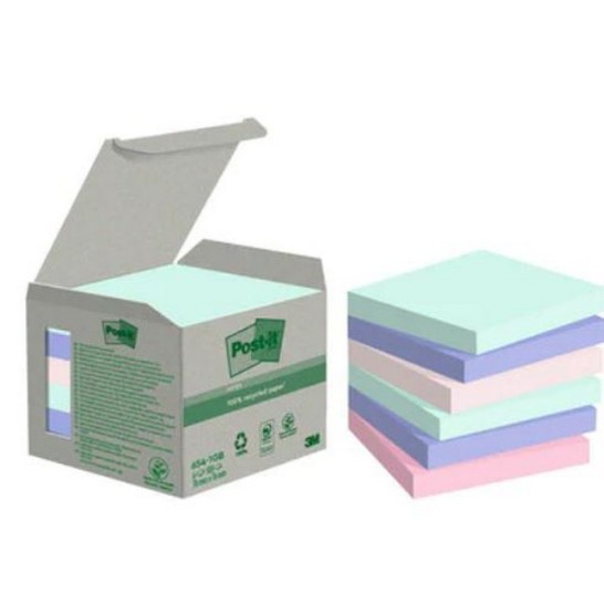 Recycled POST-IT Notes Pastelkleuren 76 x 76 mm