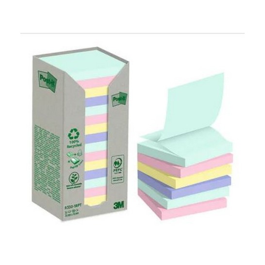 Recycled Z-POST-IT Notes Pastelkleuren 76 x 76 mm