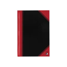 Register A6 lijn 192blz 60g zw/rd/pak 6