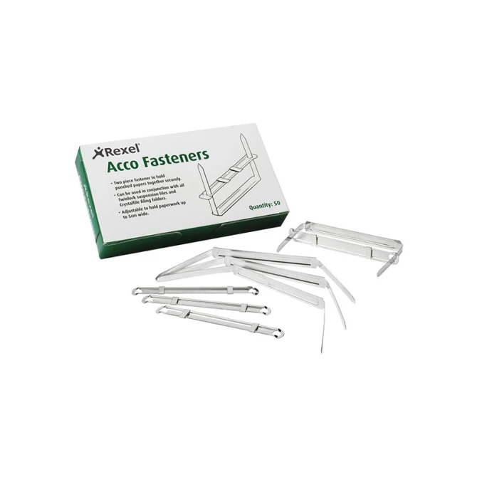 REXEL Fasteners (pak 50 stuks) REXEL Fasteners (pak 50 stuks)