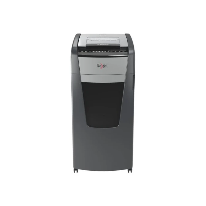 REXEL Optimum Auto+ 600X Automatische Papiervernietiger P5 Micro-Cut Snippers 110L 600 Vellen Zwart REXEL Optimum Auto+ 600X Automatische Papiervernietiger P5 Micro-Cut Snippers 110L 600 Vellen Zwart