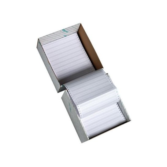 Rillstab Computerpapier 60 gr 240 mm x 12 inch 1-voud Blanco (doos 2000 vel)