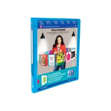 Ringband Oxford Poly A4 4r 15mm blauw Ringband Oxford Poly A4 4r 15mm blauw