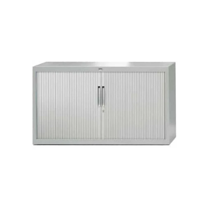 Roldeurkast 105x120x45cm 2LB wit