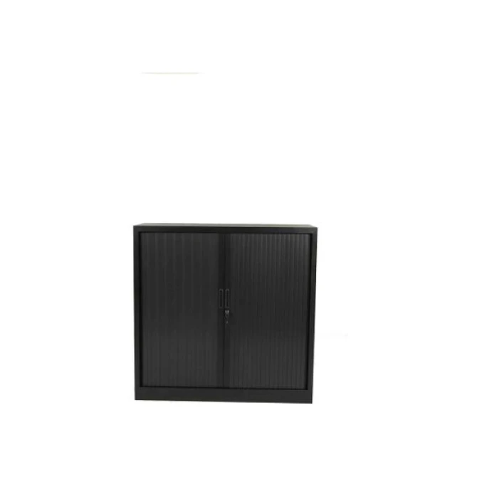 Roldeurkast 105x120x45cm 2LB zwart