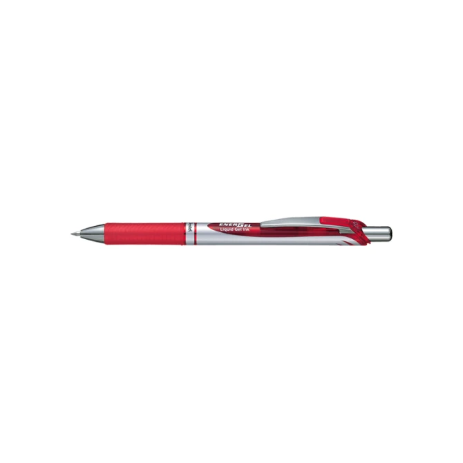 Rolschrijver Pentel gel BL77 rood (12 stuks)