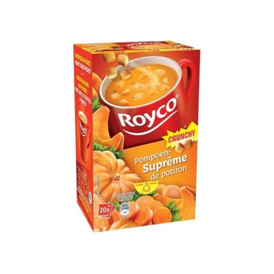 Royco Minute Soep Crunchy Supreme Pompoen (pak 20 pakken)
