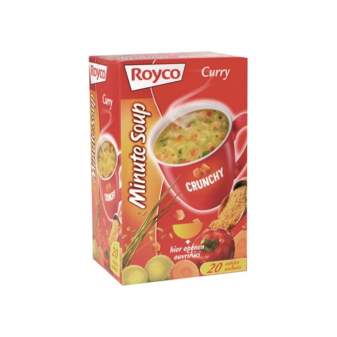 Royco Minute soepen Kerriesoep (doos 20 stuks) Royco Minute soepen Kerriesoep (doos 20 stuks)
