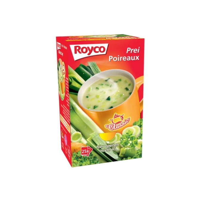 Royco Minute soepen Preisoep (doos 25 stuks) Royco Minute soepen Preisoep (doos 25 stuks)