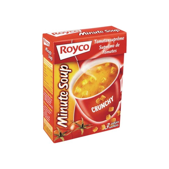 Royco Minute soepen Tomatensoep (doos 20 stuks) Royco Minute soepen Tomatensoep (doos 20 stuks)