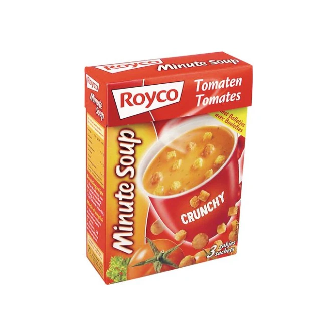 Royco Minute soepen Tomatensoep met balletjes (doos 20 stuks) Royco Minute soepen Tomatensoep met balletjes (doos 20 stuks)
