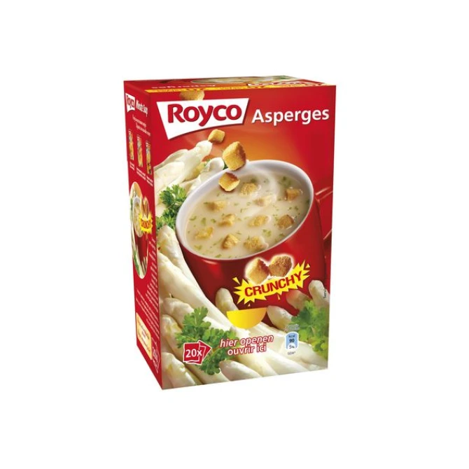 Royco Minute soepen Velout Asperge soep (doos 20 stuks) Royco Minute soepen Velout Asperge soep (doos 20 stuks)