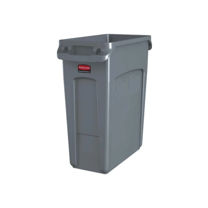 RUBBERMAID Slim Jim® Afvalbak 60 Liter Grijs