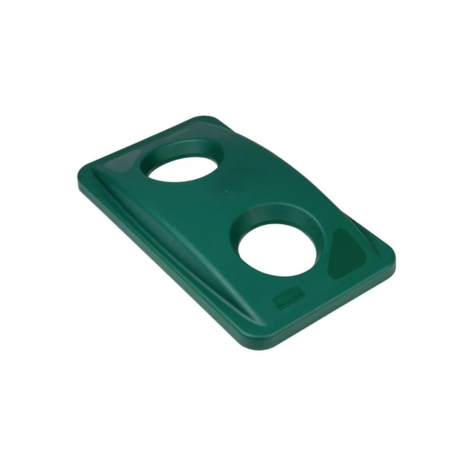 Rubbermaid Commercial Products Slim Jim Deksel Groen Rubbermaid Commercial Products Slim Jim Deksel Groen