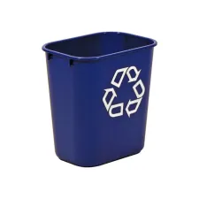 RUBBERMAID Vierkante afvalbak 129 l blauw RUBBERMAID Vierkante afvalbak 129 l blauw