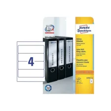 Rugetiket Avery 80mm kort zk wit (pak 100 stuks) Rugetiket Avery 80mm kort zk wit (pak 100 stuks)