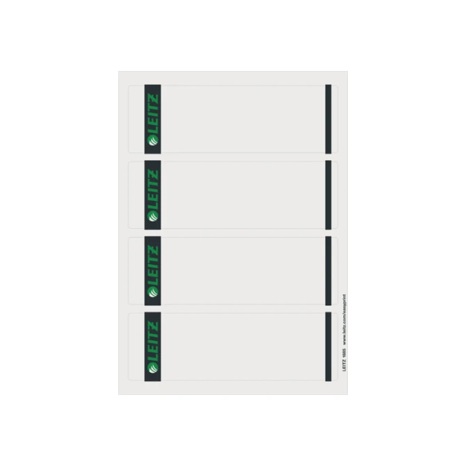 Leitz Rugetiket Leitz 61x192mm 1685/pk100 (1 pak x 25 vellen) Leitz Rugetiket Leitz 61x192mm 1685/pk100 (1 pak x 25 vellen)
