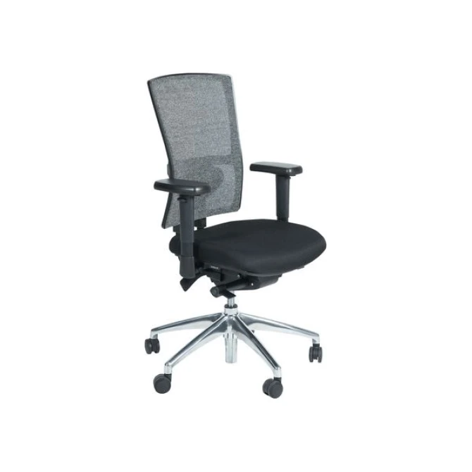 SANO 400-NPR bureaustoel mesh wol voetkruis gepolijsd aluminium. gasveer chroom SANO 400-NPR bureaustoel mesh wol voetkruis gepolijsd aluminium. gasveer chroom