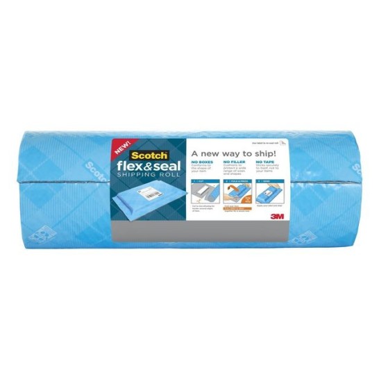 SCOTCH® Flex & Seal Verpakkingsrol 38 cm x 3 m Blauw (rol 3 meter)