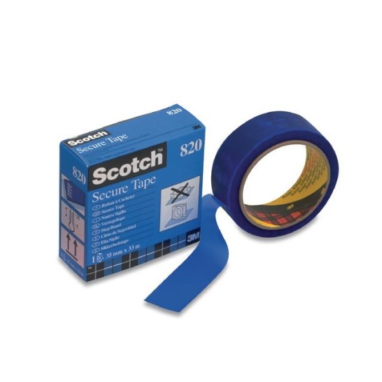 SCOTCH® Verzegeltape 820 35 mm x 33 m blauw (rol 33 meter)