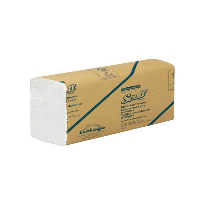 SCOTT 3749 Papieren Handdoeken 1-laags Multifold Wit / 16x250vel SCOTT 3749 Papieren Handdoeken 1-laags Multifold Wit / 16x250vel