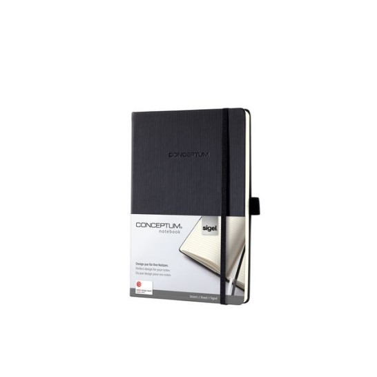 SIGEL Conceptum Classic Notitieboek 148 x 295 mm Gelinieerd Zwart