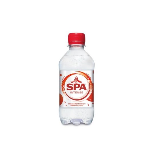 SPA Intense Mineraalwater Koolzuurhoudend 0.33 liter Petfles (pak 24 stuks)