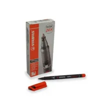 STABILO 843 OHPen Permanente Marker Medium Punt 1 mm Rood (doos 10 stuks) STABILO 843 OHPen Permanente Marker Medium Punt 1 mm Rood (doos 10 stuks)
