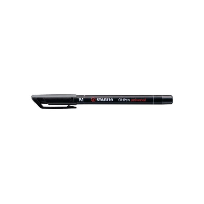 STABILO 843 OHPen Permanente Marker Medium Punt 1 mm Zwart (pak 10 stuks)