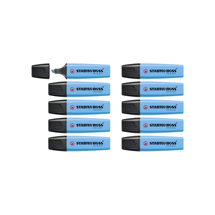 STABILO Boss Original Markeerstift 2 - 5 mm Blauw STABILO Boss Original Markeerstift 2 - 5 mm Blauw