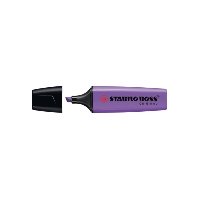 STABILO Boss Original Markeerstift Beitelvormige Punt 2 - 5 mm Lavendel (pak 10 stuks) STABILO Boss Original Markeerstift Beitelvormige Punt 2 - 5 mm Lavendel (pak 10 stuks)