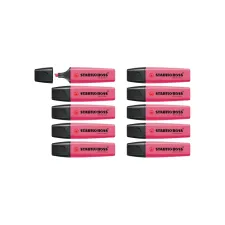 STABILO Boss Original Markeerstift Beitelvormige Punt 2 - 5 mm Roze (pak 10 stuks) STABILO Boss Original Markeerstift Beitelvormige Punt 2 - 5 mm Roze (pak 10 stuks)