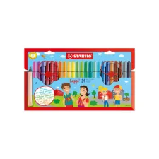 STABILO Cappi Viltstiften etui 24 stuks (pak 24 stuks) STABILO Cappi Viltstiften etui 24 stuks (pak 24 stuks)