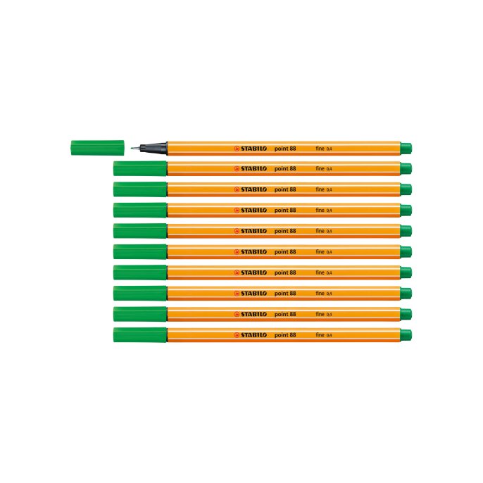 STABILO Fineliner point 88 0.4 mm. groen STABILO Fineliner point 88 0.4 mm. groen