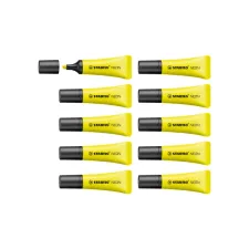 STABILO Neon Markeerstift Beitelvormige Punt 2 - 5 mm Geel (pak 10 stuks) STABILO Neon Markeerstift Beitelvormige Punt 2 - 5 mm Geel (pak 10 stuks)