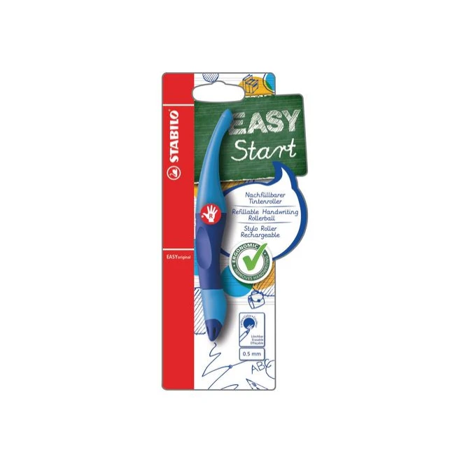 STABILO Rolschrijver Easystart rechtshandig lichtblauw/donkerblauw