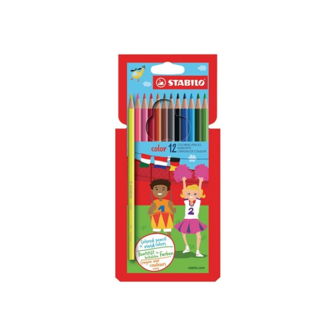 STABILO Swano Kleurpotloden 25 mm 18 cm Assorti (set 12 stuks)