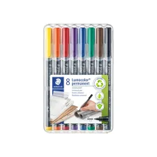 STAEDTLER Lumocolor 317 Permanente Marker Medium Punt 1 mm Assorti (pak 8 stuks) STAEDTLER Lumocolor 317 Permanente Marker Medium Punt 1 mm Assorti (pak 8 stuks)