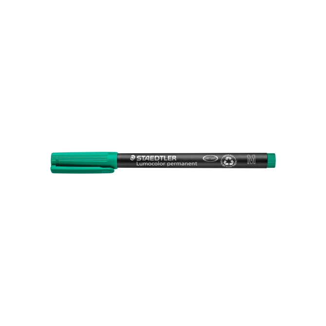 Staedtler Lumocolor 317 Permanent Marker Medium 1 mm Groen Staedtler Lumocolor 317 Permanent Marker Medium 1 mm Groen