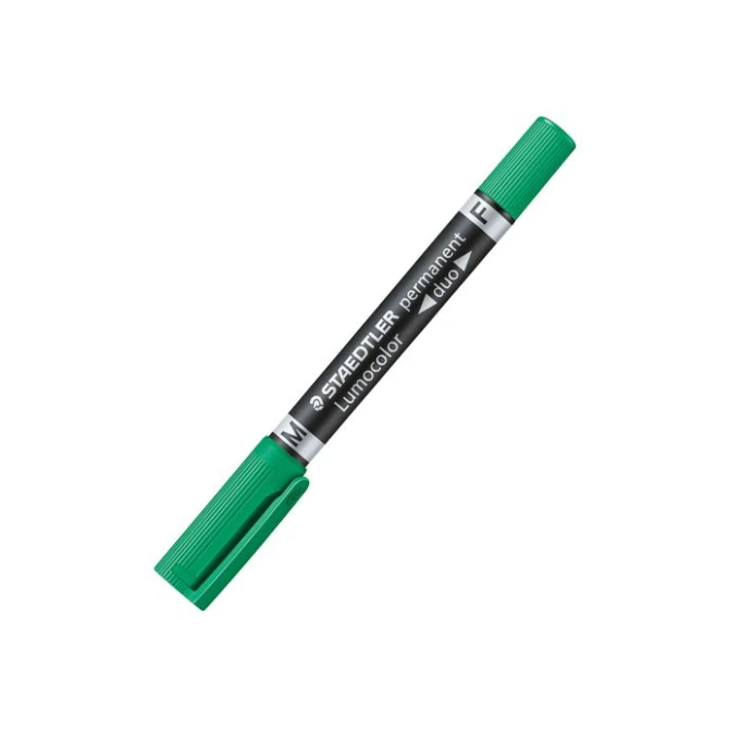 STAEDTLER Lumocolor 348 Duo Permanente Marker Groen (pak 10 stuks) STAEDTLER Lumocolor 348 Duo Permanente Marker Groen (pak 10 stuks)
