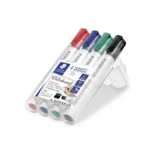 STAEDTLER Lumocolor 351 Whiteboardmarker Ronde Punt 2 mm Assorti (pak 4 stuks) STAEDTLER Lumocolor 351 Whiteboardmarker Ronde Punt 2 mm Assorti (pak 4 stuks)