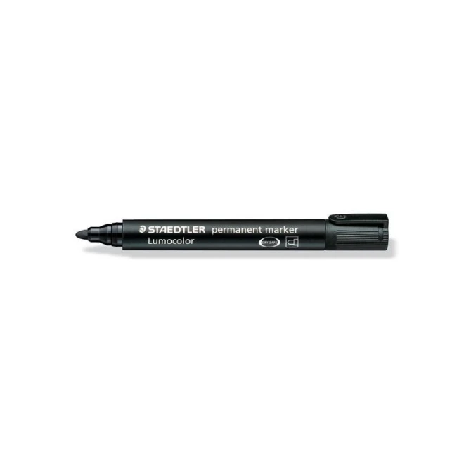 STAEDTLER Lumocolor 352 Permanente Marker Ronde Punt 2 mm Zwart (pak 10 stuks)