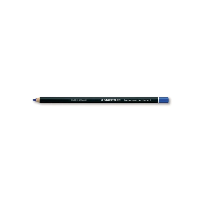 STAEDTLER Lumocolor Glaspotlood 16 cm Blauw (pak 12 stuks)